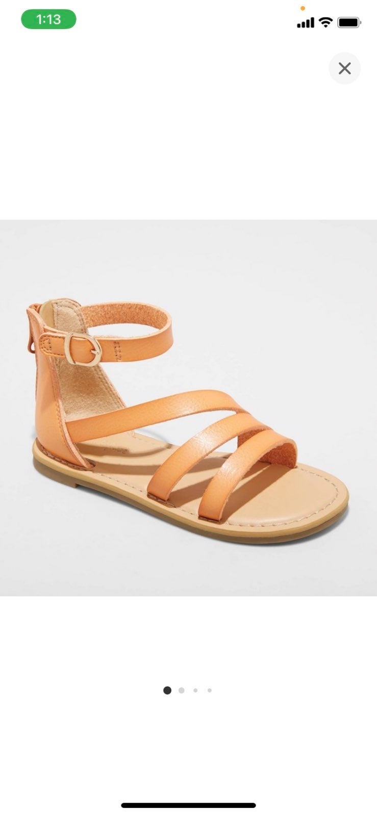 Womens Kerri Gladiator Sandals Cat & Jack Black NWT Womens Kerri Gladiator Sandals Cat & Jack Black NWT